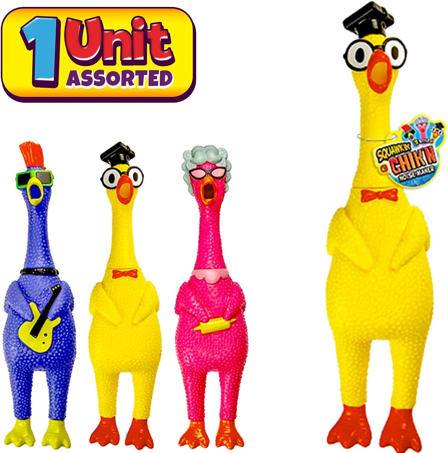 rubber chicken that makes noise