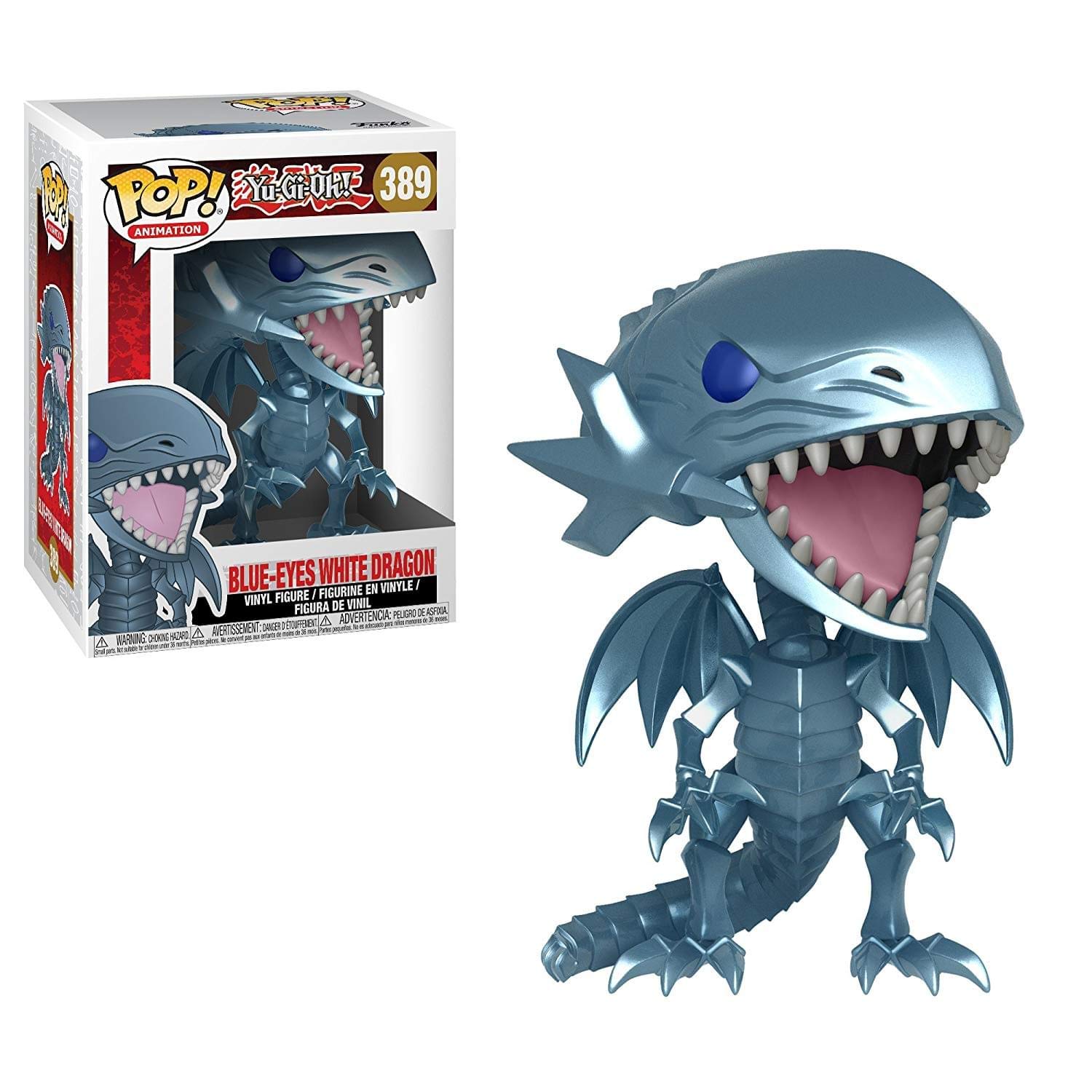 Funko POP! Vinyl: Animation: Yu-Gi-Oh! : Blue Eyes White Dragon - Collectable Vinyl Figure - Gift Idea - Official Merchandise - Toys for Kids & Adults - Anime Fans - Model Figure for Collectors