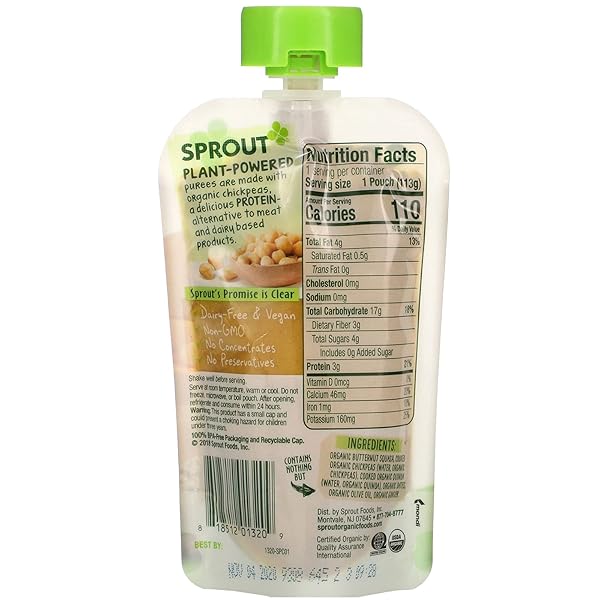 SPROUT ORGANICS | 12M+ COCOMELON TODDLER SMOOTHIE POUCHES WITH ORGANIC FRUITS AND VEGGIES | SMOOTHIE WITH PEACH BANANA YOGURT VEGGIES & FLAX SEED | 4OZ | 12-COUNT