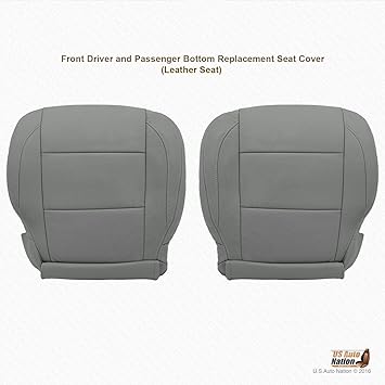 Amazon Com Us Auto Nation Driver Passenger Bottom Leather Seat Cover For Nissan Armada Gray Automotive