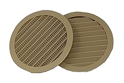 4" Round Plastic Louver Soffit Air Vent Reptile