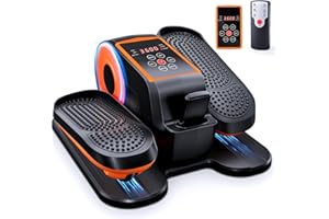 Under Desk Elliptical Exercise Machine, Ellipse Leg Exerciser as Seen on TV with Remote, 15 Adjustab...