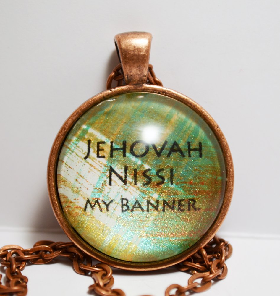 Amazon Com Jehovah Nissi My Banner Pendant Necklace God Provides