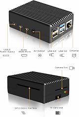 Geekworm Raspberry Pi 4 Aluminum Case Heavy Duty Passive Cooling for Pi 4B view 4
