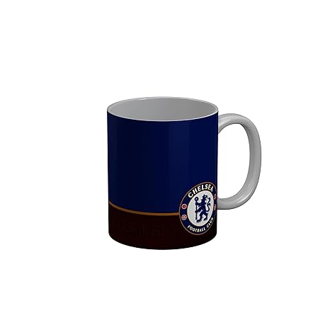FunkyTradition Chelsea Football Club Blue Red Ceramic Coffee Mug for Friends Forever for Kids/Birthday Gift/Return Gift/Gifts/Coffee Mug/Ceramic Mug