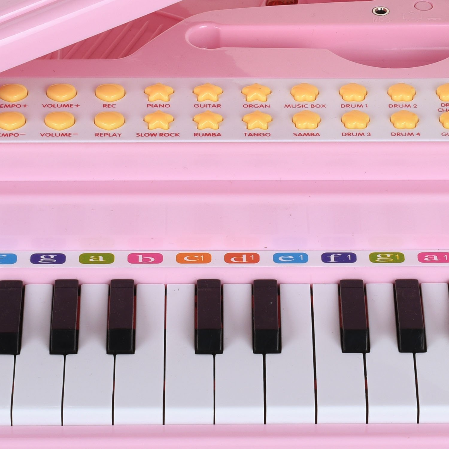 Baoli 31 Keys Little Pink Piano for Girls with Microphone Electronic