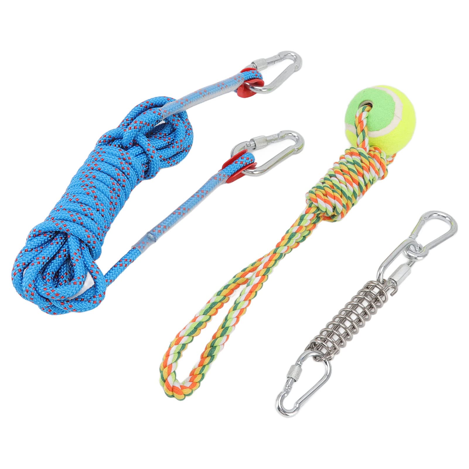 HEEPDD Spring Pole Dog Rope Toys, Safety Dog Hanging Bungee Tug Toy Flexible Fun for Medium Dogs