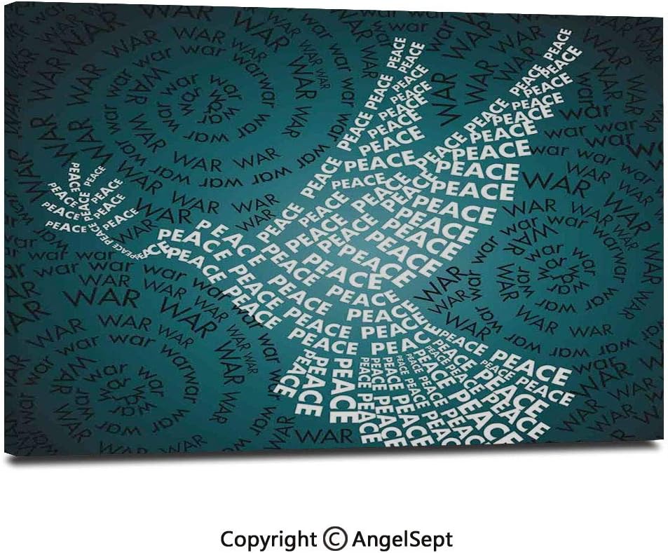 Amazon Com Modern Salon Theme Mural Dove Symbol Of Peace Words