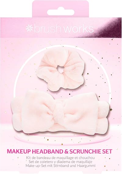 Brushworks Luxury Headband & Microfibre Scrunchie Set - Skincare Makeup