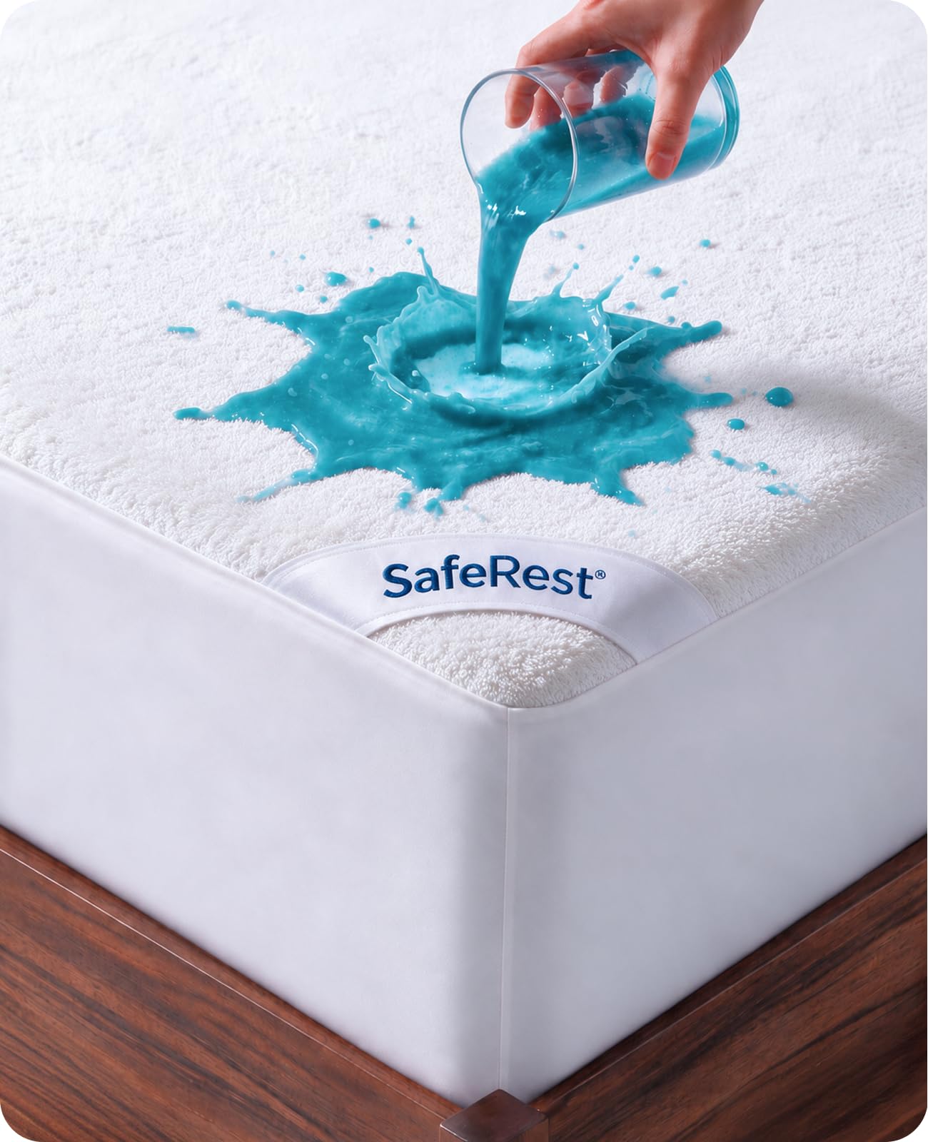 SafeRest Waterproof King Size Mattress Protector