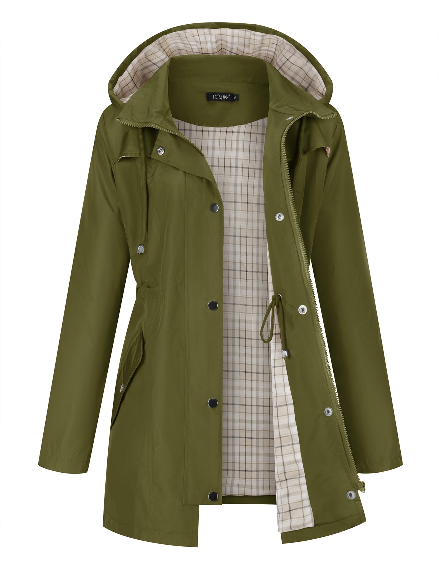 LOMON Women Rain Jacket Lightweight Hooded Jackets