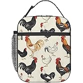VANZEV Chicken Lunch Box for Adults Women Girls Boys Kids Cute Animal Lunch Box Insulated Cooler Reusable Lunch Bag Container Gifts for Work Office Picnic Travel School