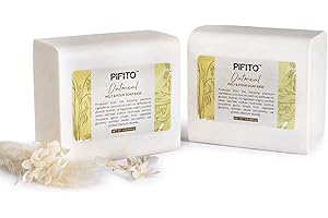 Pifito Oatmeal Melt and Pour Soap Base (2 lb) │ Premium 100% Natural Glycerin Soap Base │ Luxurious Soap Making Supplies