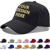 Reuhen Custom Baseball Cap with Embroidery Text Logo and Print Photo,Image, Personalized Adjustable Summer Sun Hat Unisex