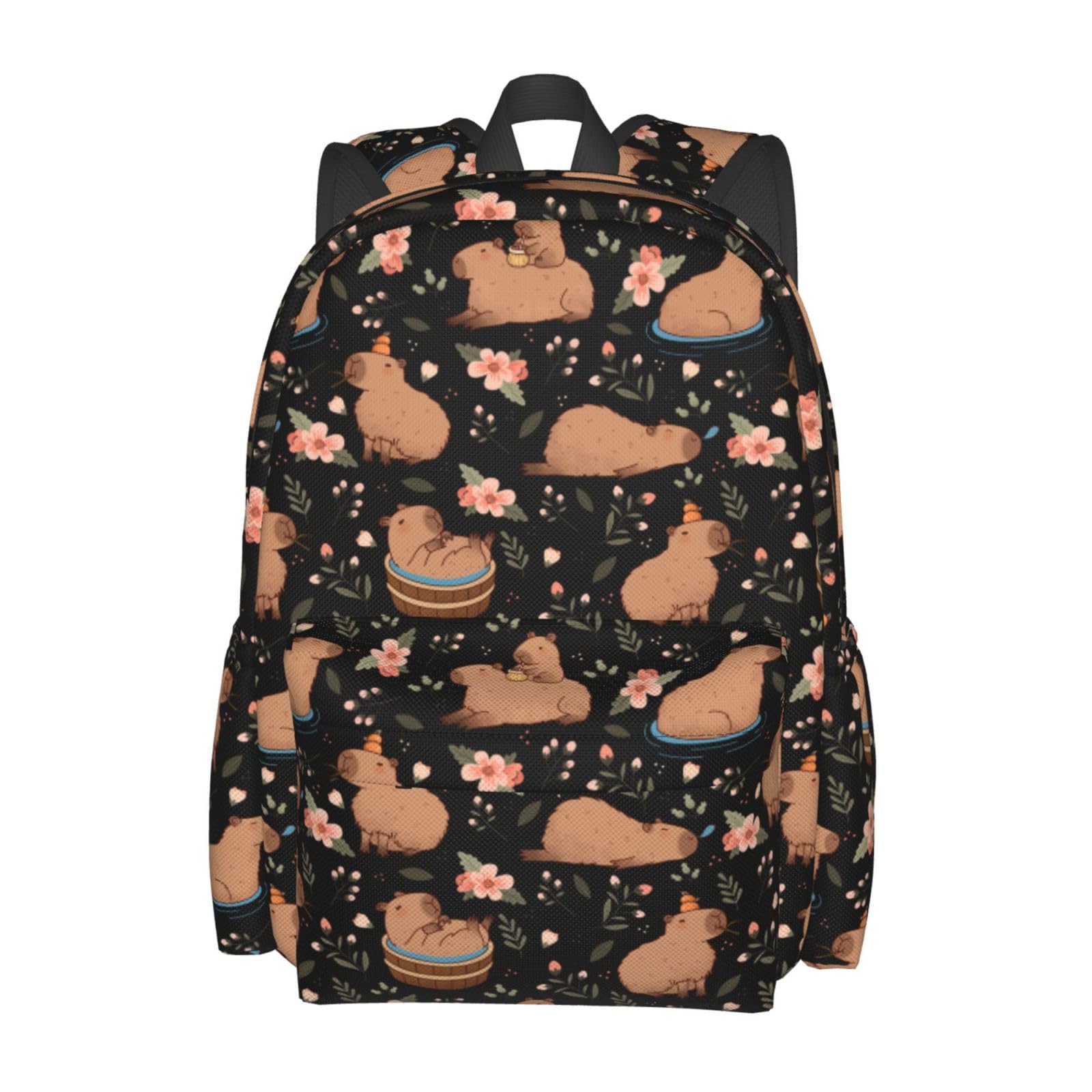 Photo 1 of Nmbvcxz Capybaras Backpack for Women 16.9 inch Travel Casual Laptop Backpack Lightweight Waterproof Hiking Daypack