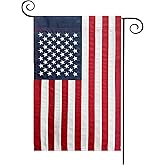 TOPFLAGS American Flag Garden Flag Embroidered Stars 12x18 Inch USA Small Flags for Yard US Flag Decor Outdoor