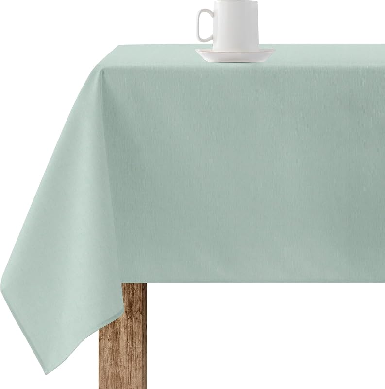 Belum Tischdecke, schmutzabweisend, Größe 100 x 140 cm, extraweich, Mintfarben, 100, 65% Bio-Baumwolle, 35% Polyester, Modell Rhodos 2816 — Foto 1 von 4