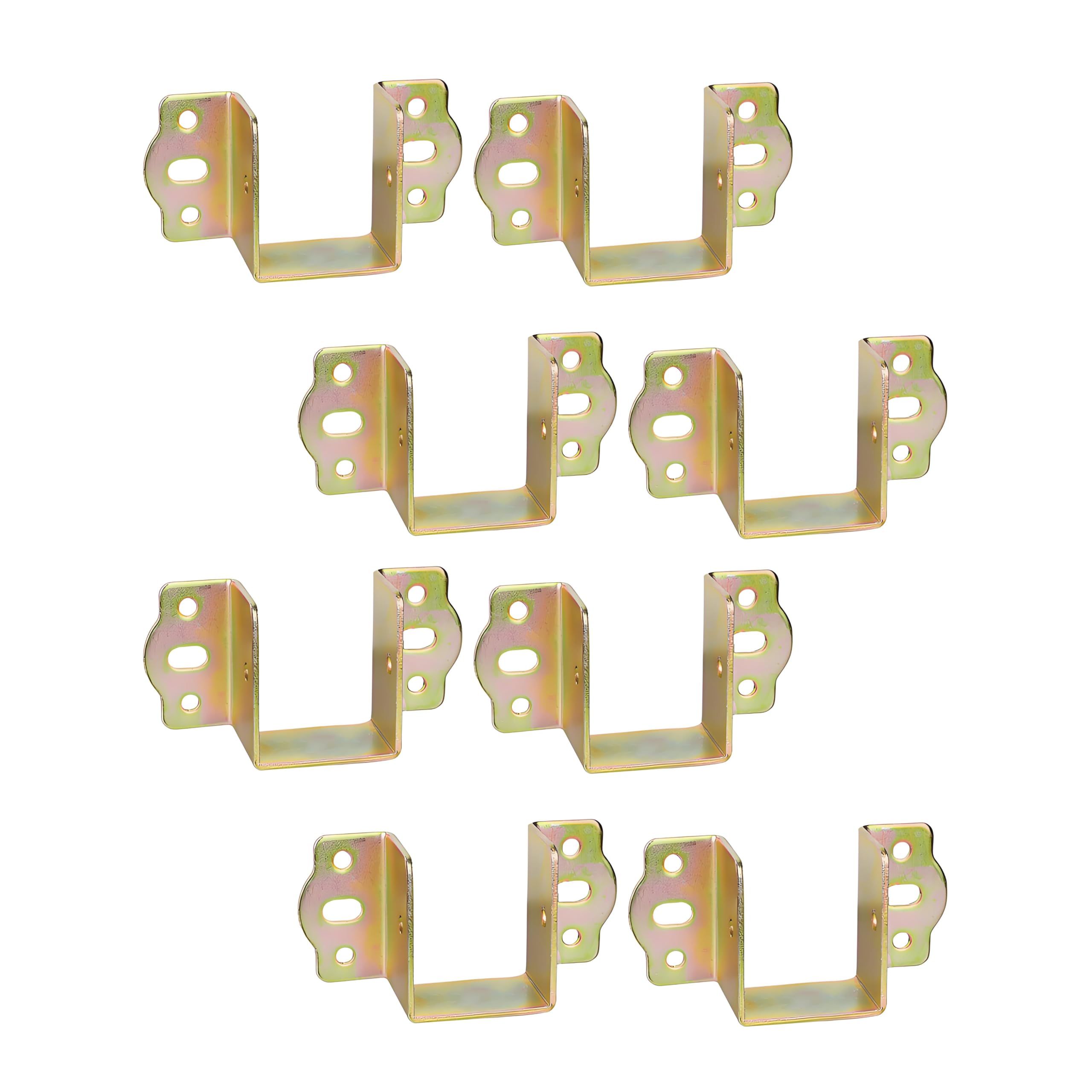 LIKERAINY Centre Support Bed Hinge Rail Brackets Timber Joist Hanger Width 40 mm Suspension Connecting Fittings Hooks Fastener for Bed Frame Metal 8 pcs