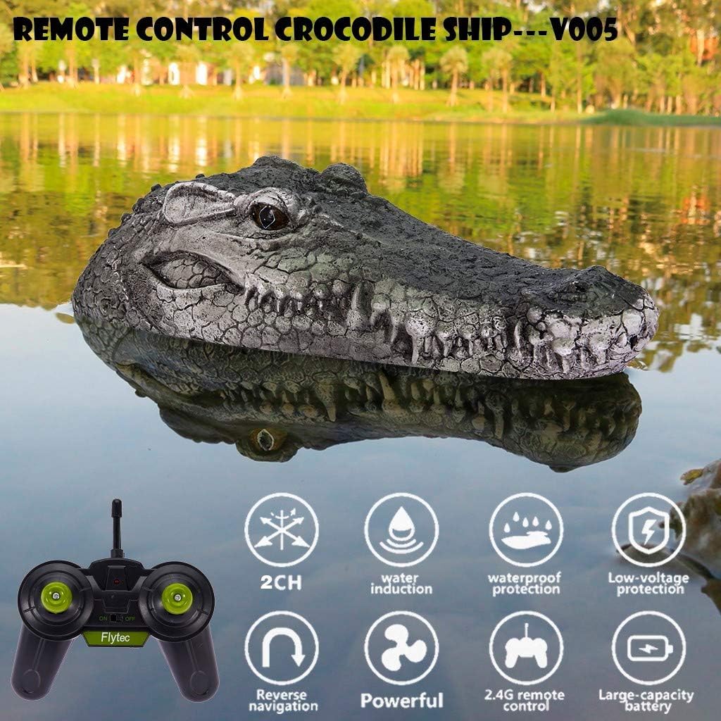 RC Boat Alligator Head Remote Control Boat Trailer for Kids