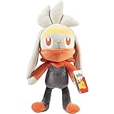 Pokémon Large 12" Raboot Plush - Officially Licensed - Sword & Shield Scorbunny Evolution - Authentic Soft Stuffed Animal Toy Figure - Gift for Kids, Boys, Girls - 2+