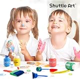 Shuttle Art 37 Pack Washable Kids Paint Set with Brushes & Accessories view 6
