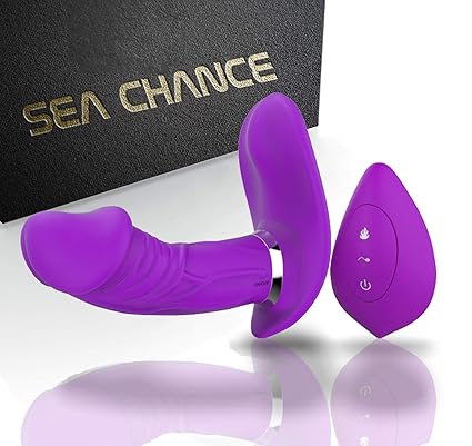 SEA CHANCE® Wearable Vibratoren für G-Punkt und Klitoris Stimulation, Drahtlose Fernbedienung Realistischer Dildo Butterfly V
