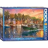 EuroGraphics Harbor Sunset by Dominic Davison 1000-Piece Puzzle