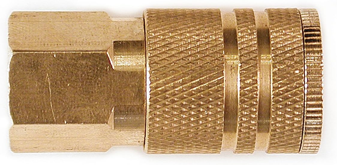 Primefit IC1414FB6 1/4-Inch Industrial 6-Ball Brass Coupler with 1/4-Inch Female NPT - - 