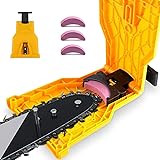 K KERNOWO Chainsaw Sharpener, Chainsaw Teeth Sharpener Fast Sharping Stone Grinder Tools Chain Saw Blade Sharpener Work…