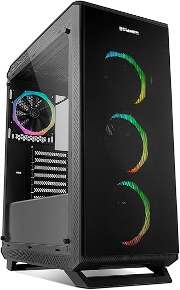 Nox Hummer TGF - NXHUMMERTGF - Caja PC, RGB, Color Negro: Nox: Amazon.es: Informática