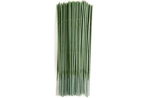 BWWNBY 100pcs Plastic Floral Stem, Artificial Flower Rod, Plant Stub Wire Green Florist Wires, Ideal for The Crafts Person, 17CM and 25CM(Size:17cm)