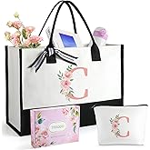Birthday Gifts for Women Mothers Day Gifts for Mom Wife Grandma Daughter Sister Friends Bridesmaid Teacher Appreciation Tote Bag and Makeup Bag