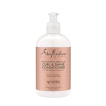 SheaMoisture 13 oz Coconut and Hibiscus Curl and Shine Conditioner