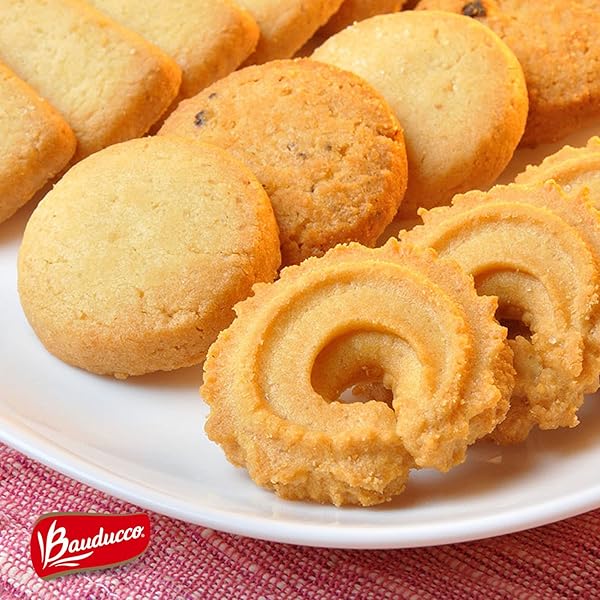 BAUDUCCO ASSORTED BUTTER COOKIES TIN, 12 OZ (PACK OF 1) – TRADITIONAL DANISH SHORTBREAD STYLE COOKIES, PERFECT HOLIDAY GIFT OR SWEET SNACK TREAT – NO ARTIFICIAL COLORS