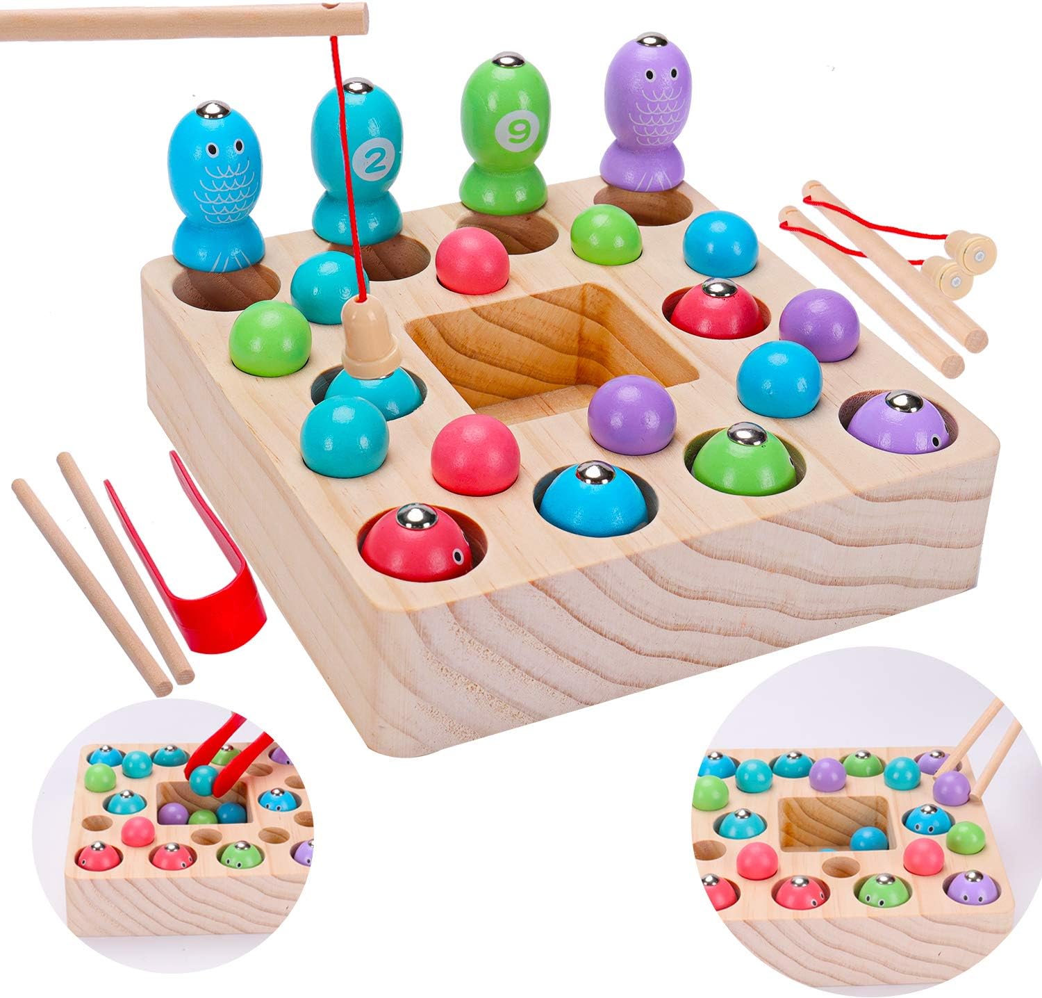 Montessori Toys for Toddlers Wooden 