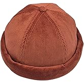 Fits Y’All Corduroy Docker Cap: Adjustable, Brimless Cuffed Beanie Hat, Skullcap, Vintage Style for Men, Women & Unisex