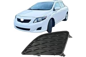 QZQ Front Bumper Driver Side Fog Light Cover Grilles Compatible with 2009 2010 Toyota Corolla Replaces 8148202080,