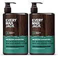 Every Man Jack Mens Sea Minerals + Citron Hand & Body Lotion for All Skin Types - Dermatologist Tested & Hypoallergenic - Nourish Skin with Lightweight Fast Absorbing Lotion - 13.5oz 2 Bottles