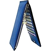 YALUXE Women's RFID Blocking Genuine Leather Wallets Cell Phone Pocket Card Holder Organizer Coin Purse with Zipper Pocket