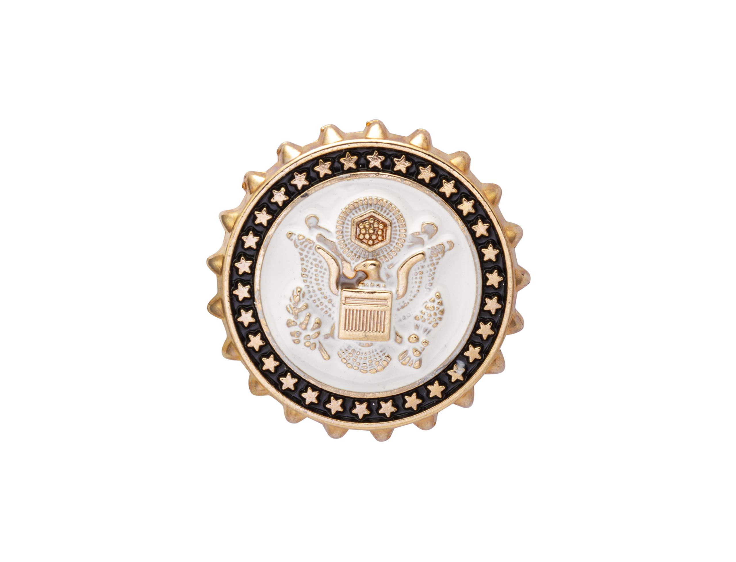 Brooch Lapel Pin for Men Pointed Star with Sailing Eagle Bottle Cap Lapel Pin Badge Coat Suit Wedding Gift Party Shirt Collar Accessories