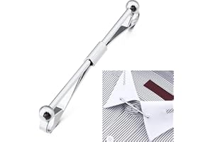 Men's Collar Tie Pin Chain Brooch Cravat Tie Clip Clasp Bar for Men Party Best Gift