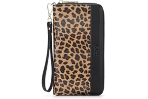 CLUCI Womens Wallet RFID Bifold Wristlet Large