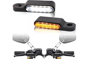 Rich Choices Handlebar LED Turn Signals Mini Motorcycle Blinkers Front Running Light Universal Compatible with Harley Sportster Dyna Honda Shadow Kawasaki Vulcan Yamaha V-Star Road Star