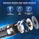 POWEROWL AA Rechargeable Batteries 8 Pack 2800mAh NiMH 1.2V Long Life view 4