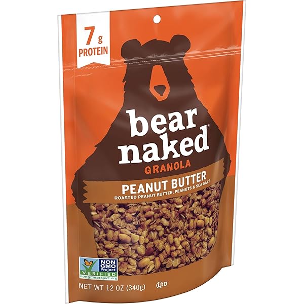 BEAR NAKED GRANOLA, BREAKFAST SNACKS, PEANUT BUTTER, 12OZ...