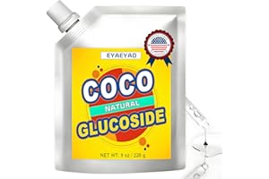 EYAEYAO Pure Coco Glucoside - 8 Ounces, 100% Natural, Gentle Surfactant for DIY Skincare, Haircare & Cleaning Products, Eco-Friendly & Biodegradable (8 Ounces)