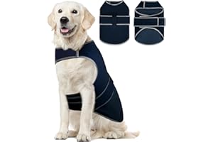 Uadonile Dog Anxiety Shirt,Dog Anxiety Jacket Calming Vest for Thunderstorm,Travel,Separation, Calming Coat Wrap for Dogs, Pet Stress Relief Anxiety Jacket (Dark Blue, X-Large)