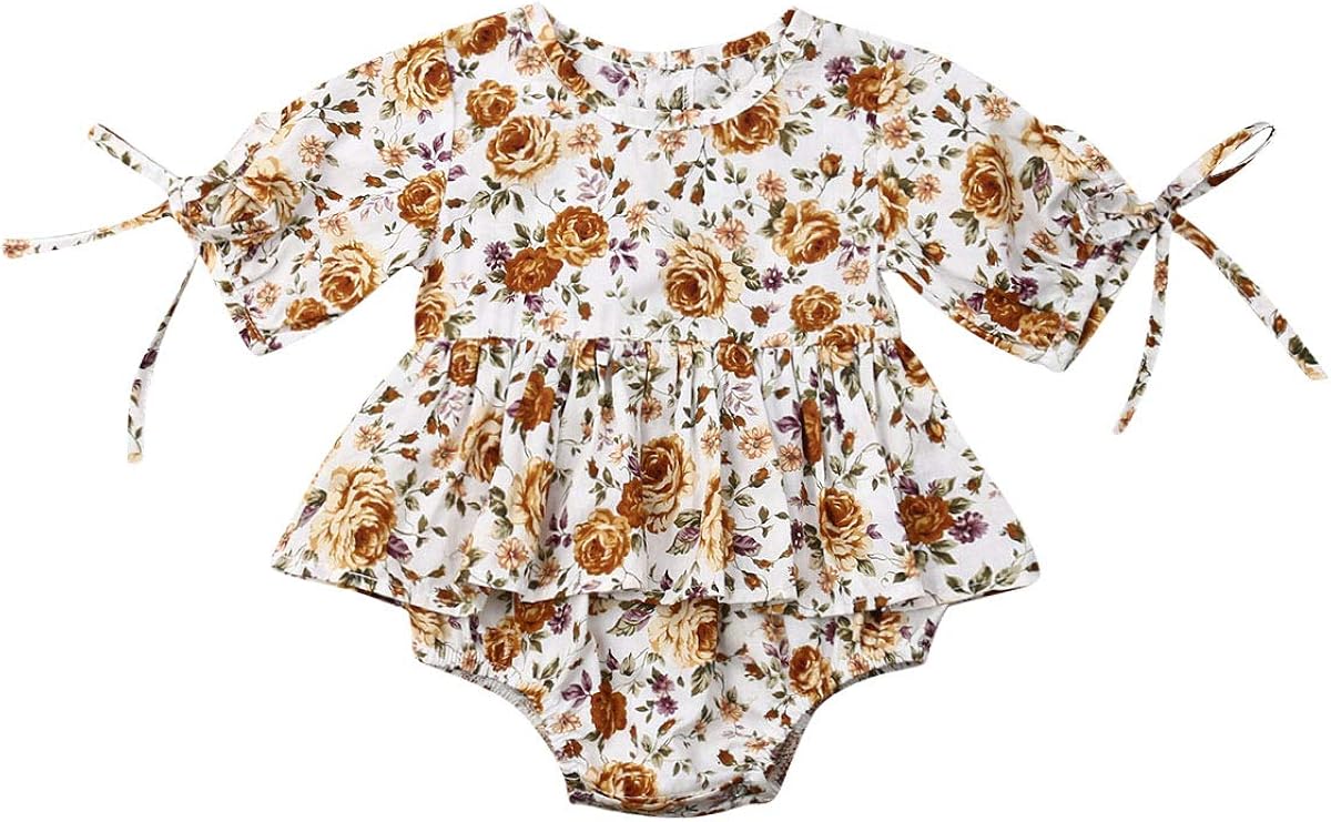 Newborn Toddler Baby Girl OnePiece Romper Floral Short