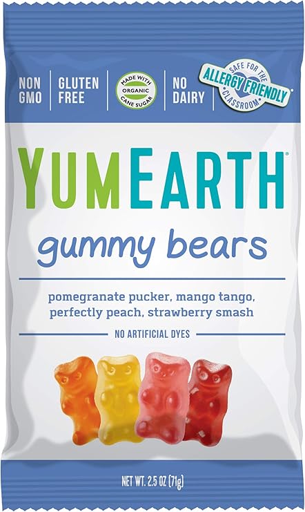 Amazon Co Jp Yumearth グミベア アソートフレーバー 12パック 各2 5 Oz 71 G 食品 飲料 お酒