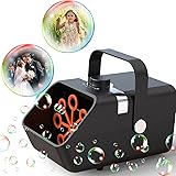 X TOYZ Bubble Machine, Automatic Bubble Maker for Kids, Portable Bubble Machine with 2 Speed Level 5000+ Bubbles Per Minute,
